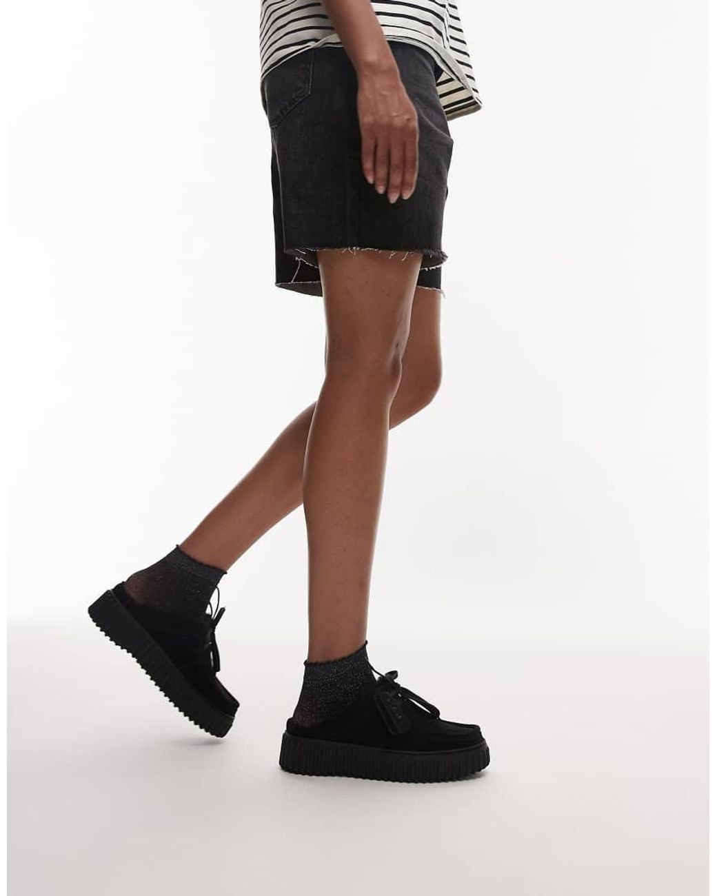 Clarks Black Torhill Borg Lined Mules