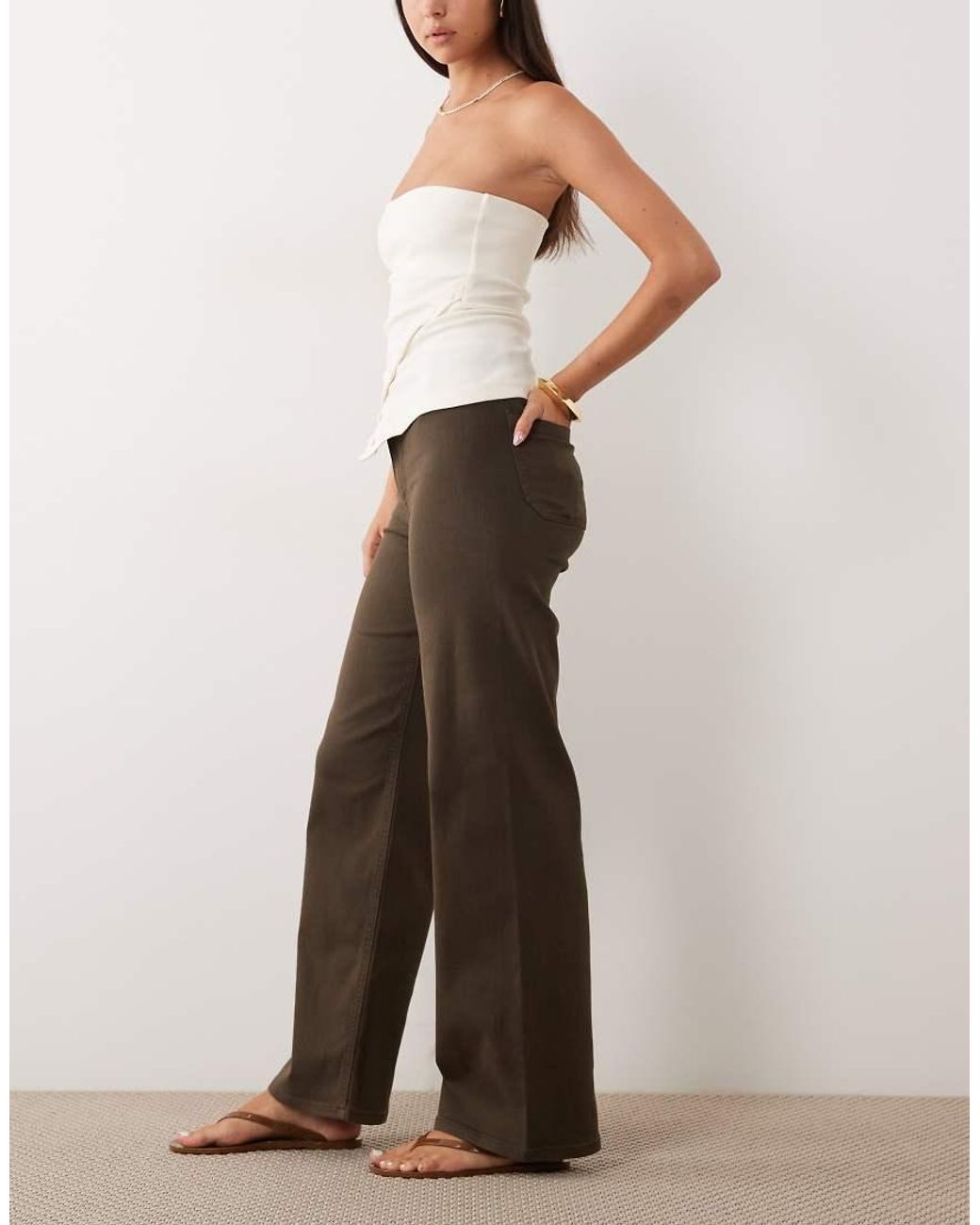 Jdy Natural High Waist Wide Leg Jeans