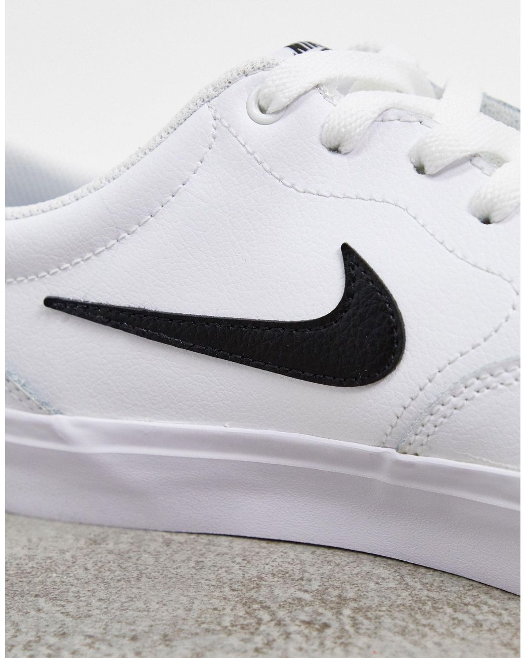 Toestemming Verstrikking Afdaling Nike Nike – SB Chron SLR – Leder-Sneaker in in Weiß für Herren | Lyst DE