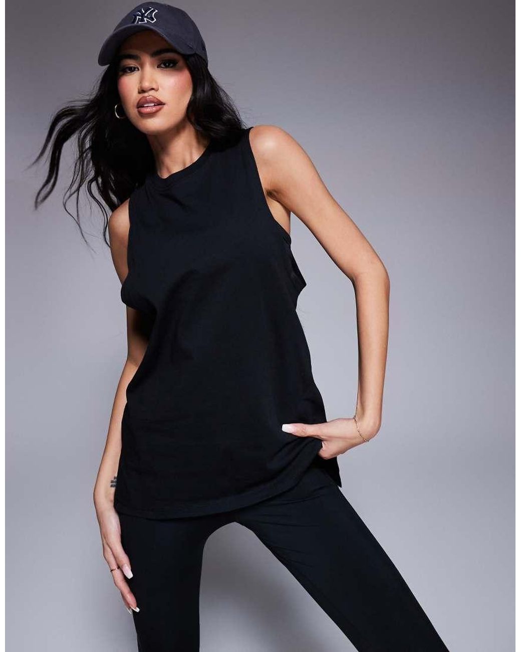 4505 Blue Icon Cotton Drop Armhole Vest With Quick Dry Finish