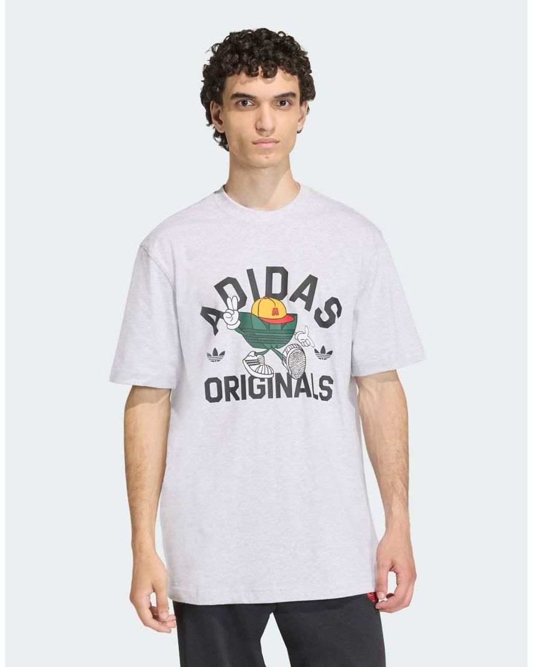 Adidas Originals White Trefoil Series Character T-Shirt for men