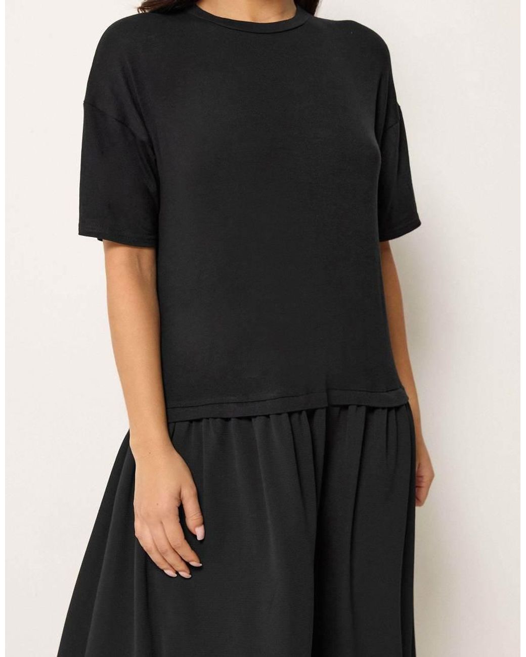 PixieGirl Black Petite Drop Waist Maxi Dress