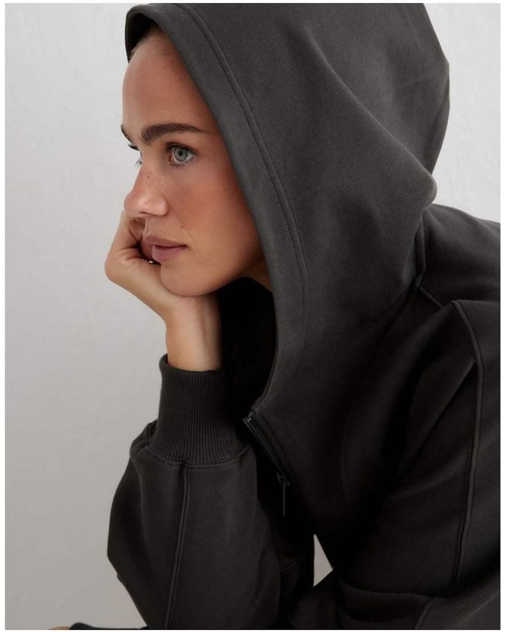 Aim'n Black Dark Ivy Sportif Half Zip Hood