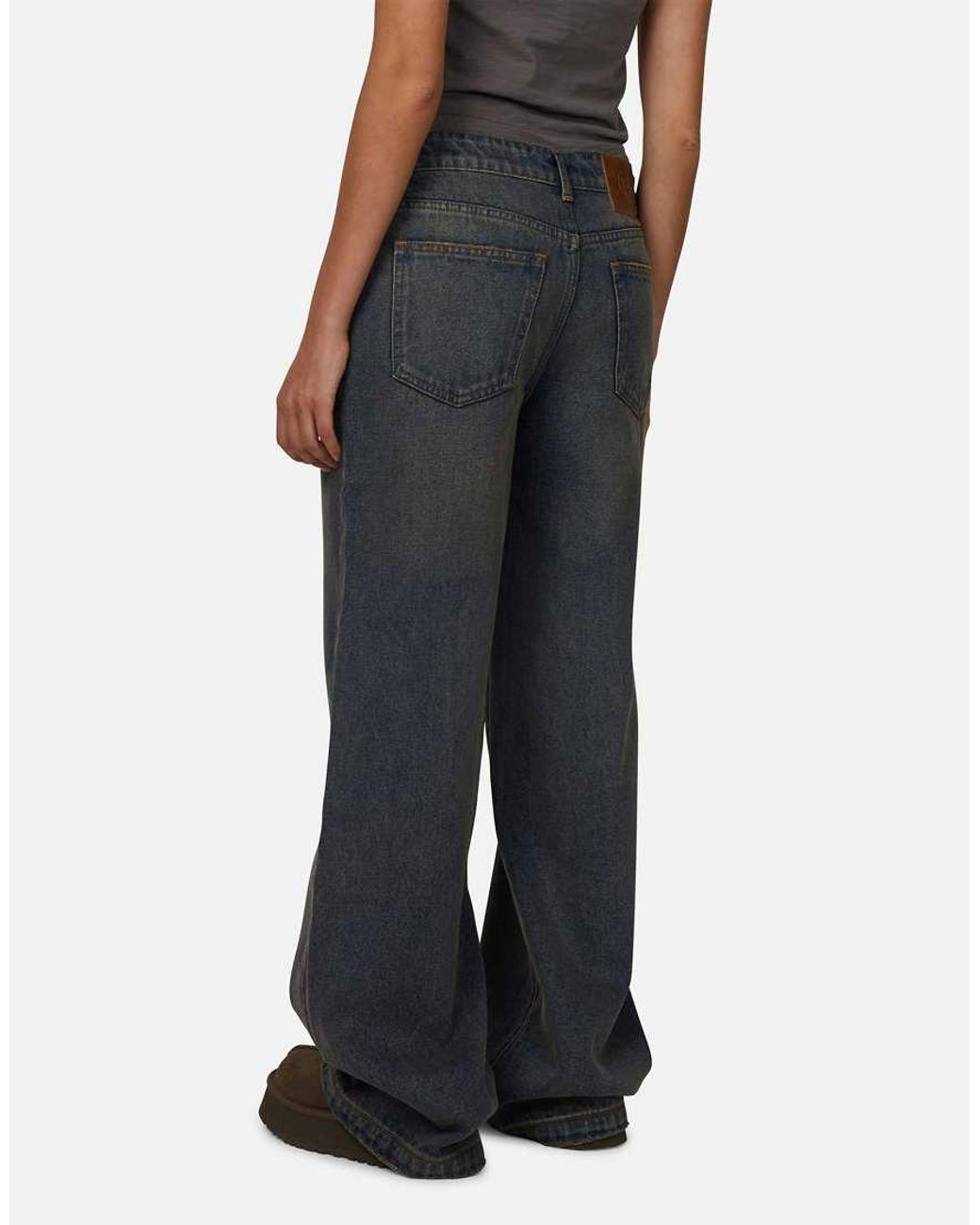 Good For Nothing Black Baggy Vintage Wash Denim Jeans