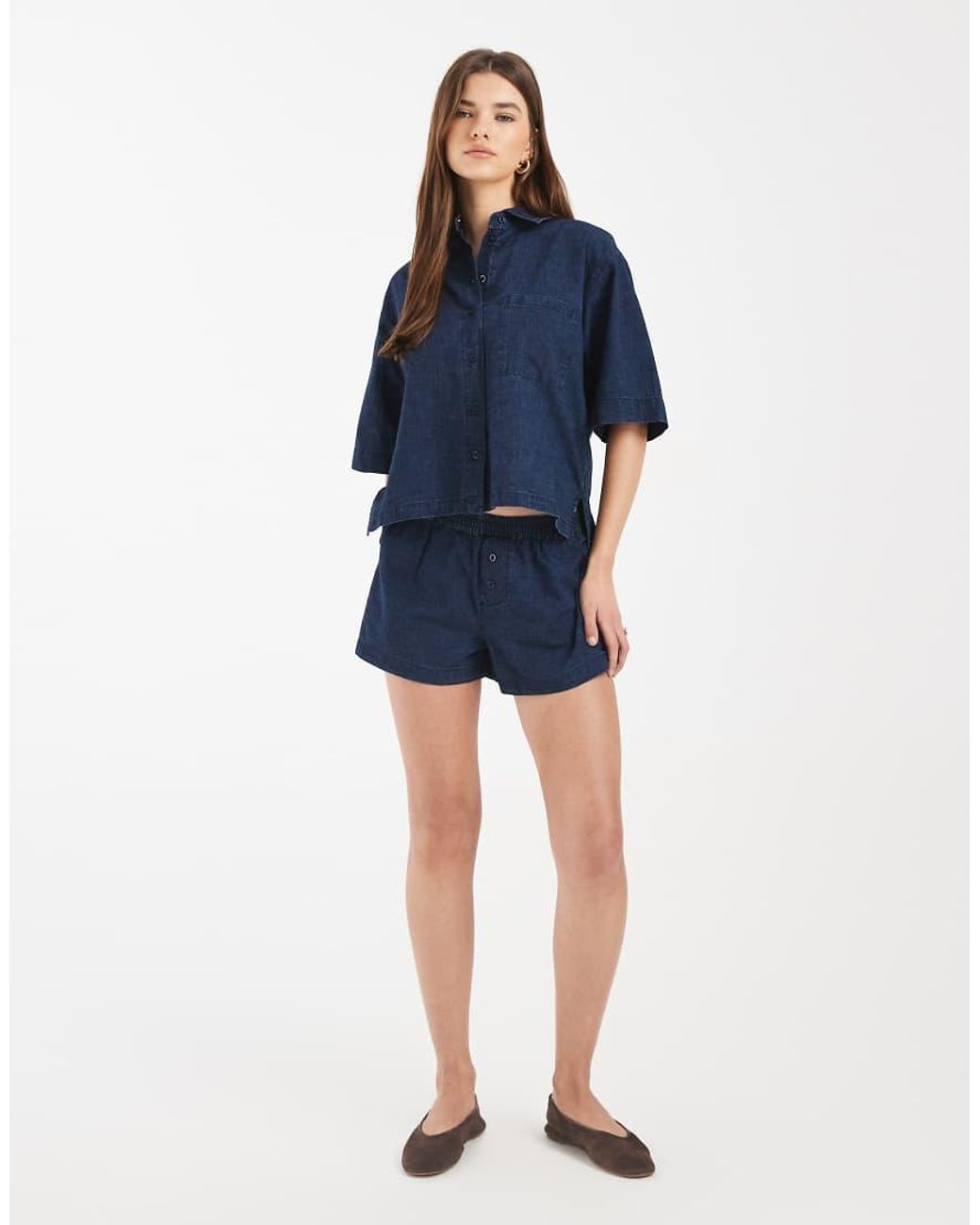 ASOS Blue Denim Boxy Shirt