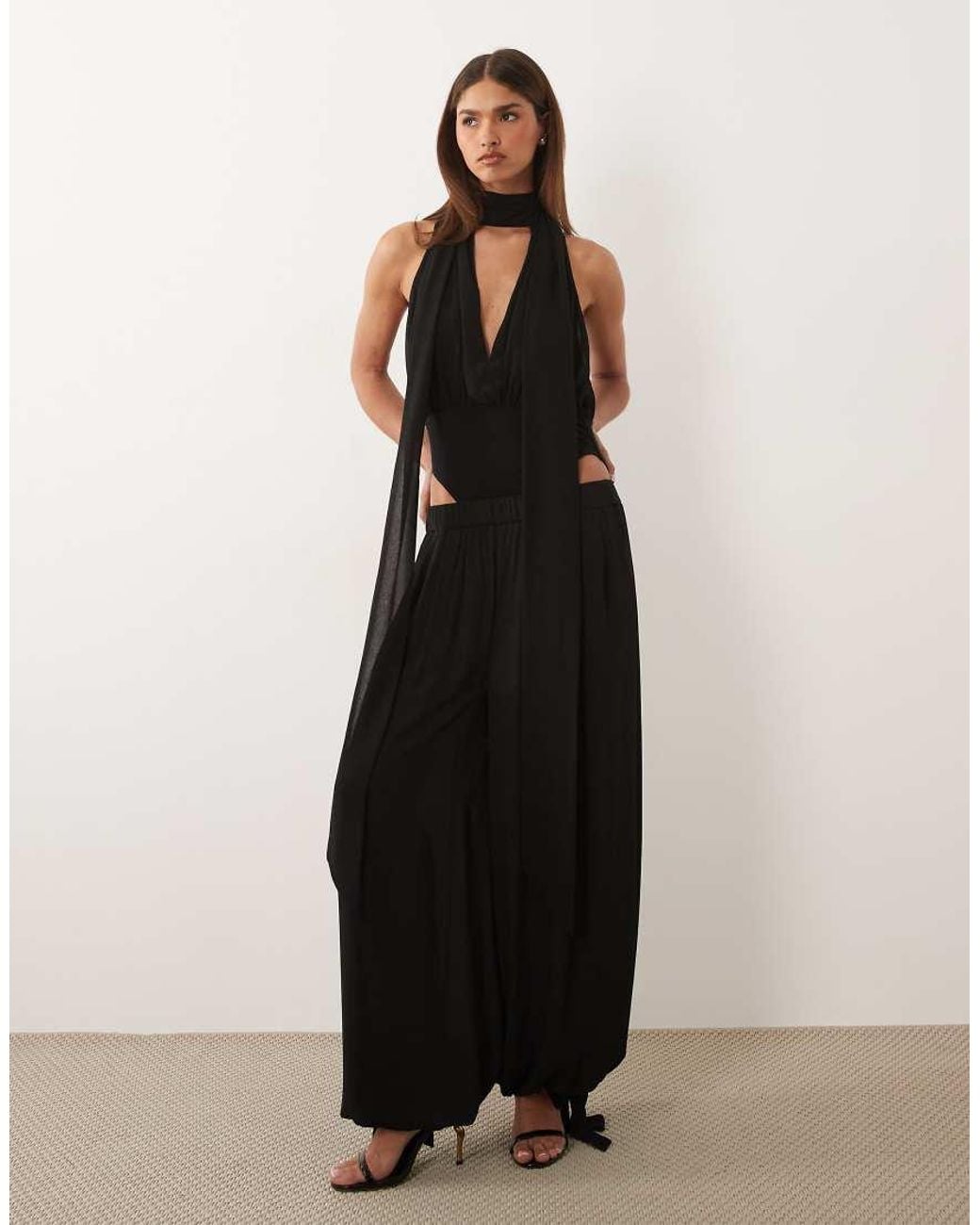 ASOS Black Asos X The Sourced Collection Plunge Body