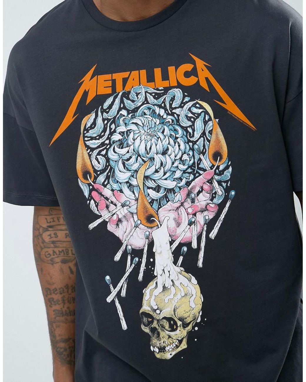 Metallica oversized top t shirt