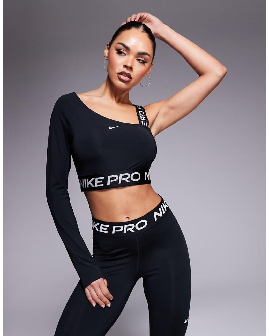 nike pro women's crop top