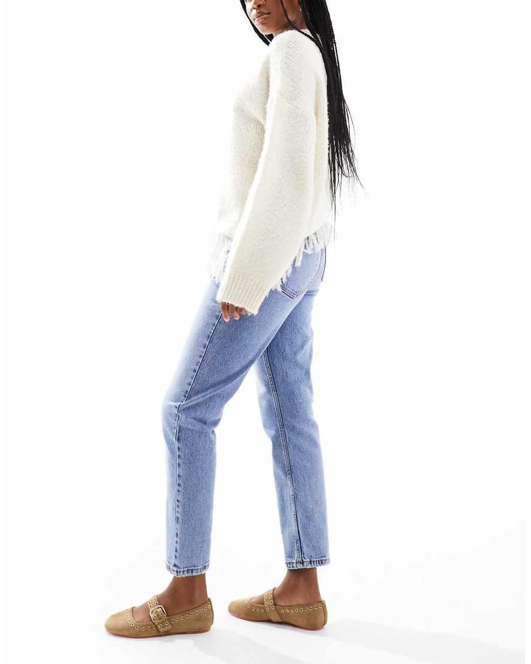 New Look Blue Hannah Straight Leg Jeans