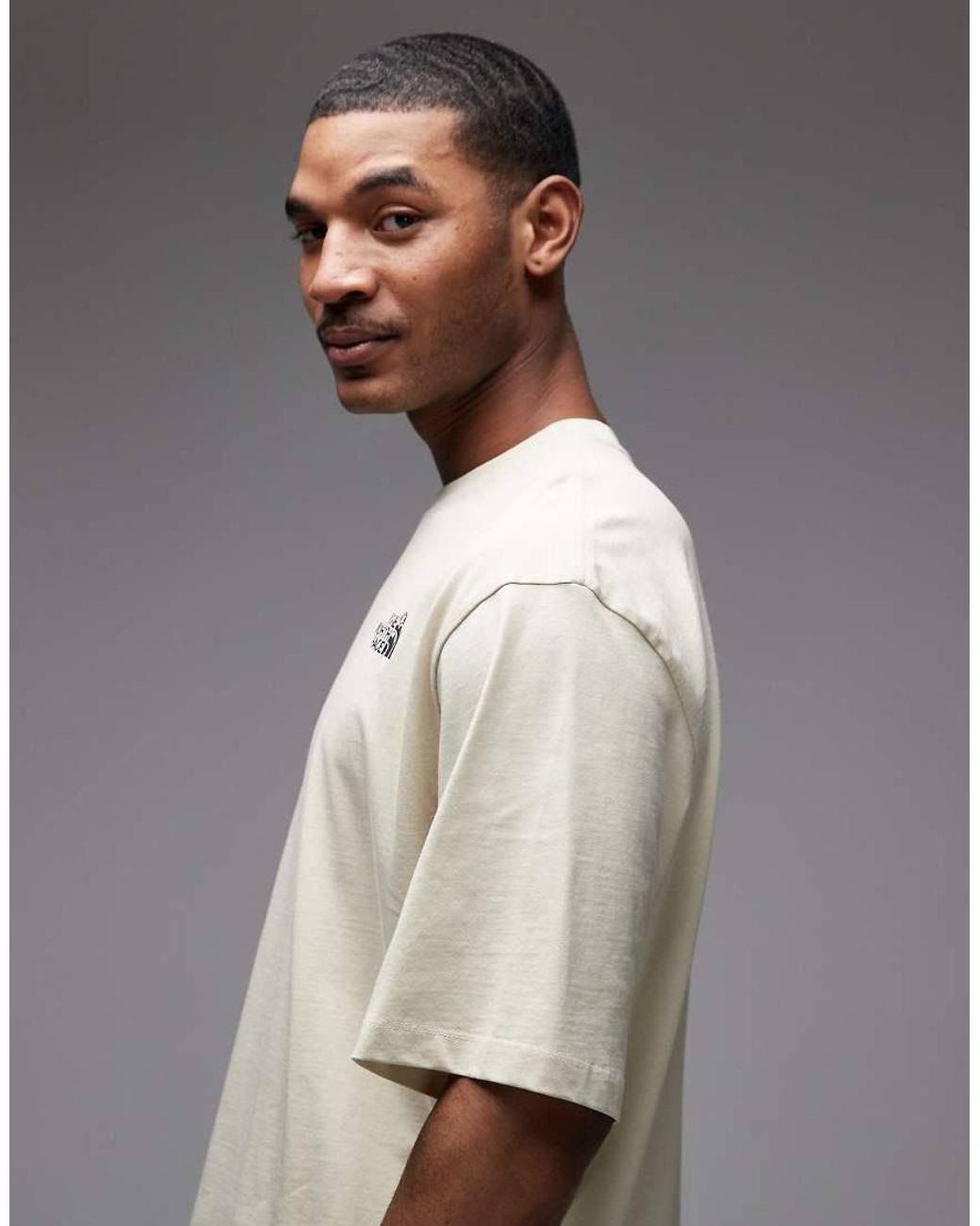 The North Face Gray Food Fun Back Print T-shirt for men