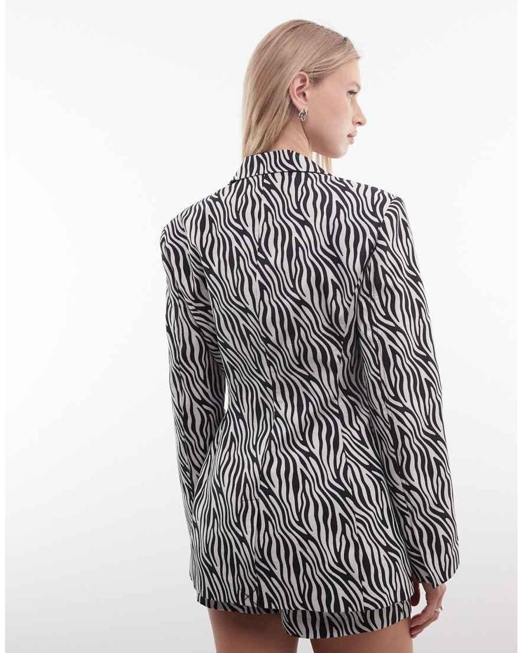 ASOS Gray Tailored Moulded Hip Blazer
