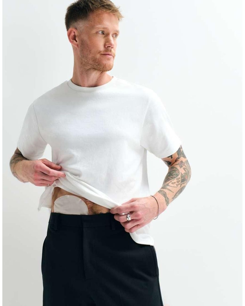 ASOS Blue Asos Adaptive Relaxed Tapered Suit Pants for men