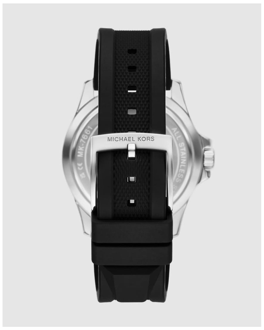 Michael Kors Metallic Everest Three-Hand Silicone Watch