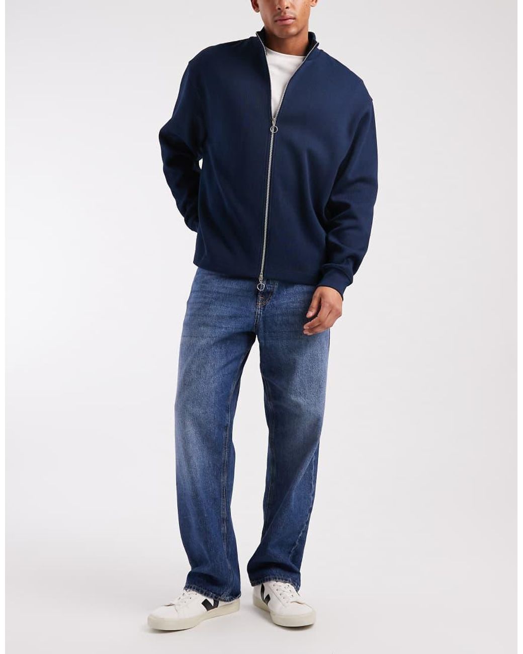 Jack & Jones Blue Alex baggy Jeans for men