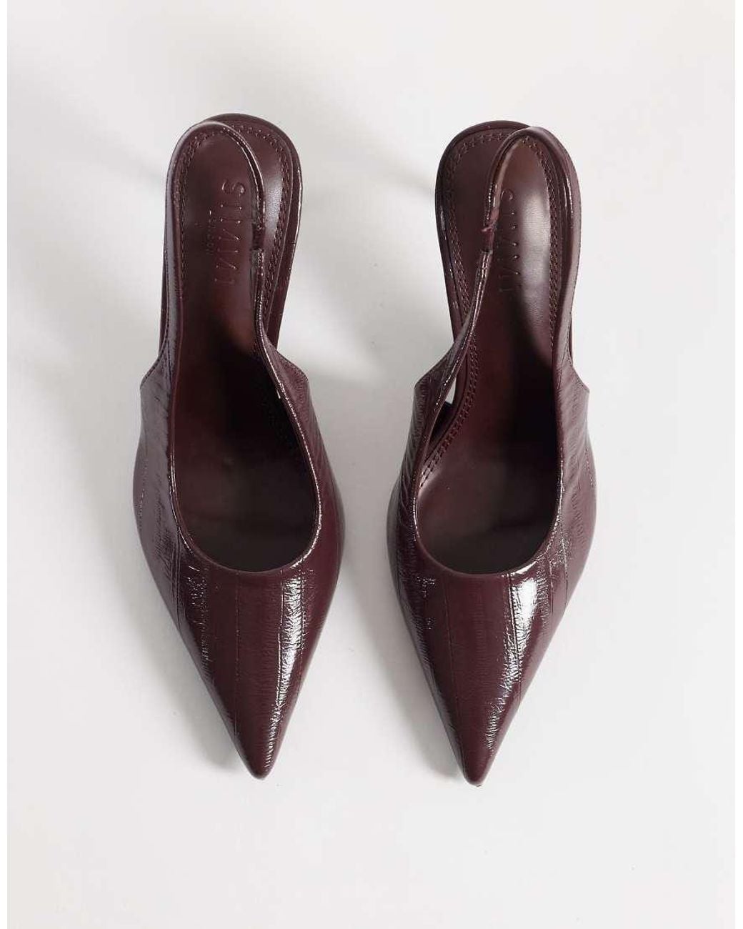 SIMMI Red Simmi London Lirien Pointed Slingback Pumps