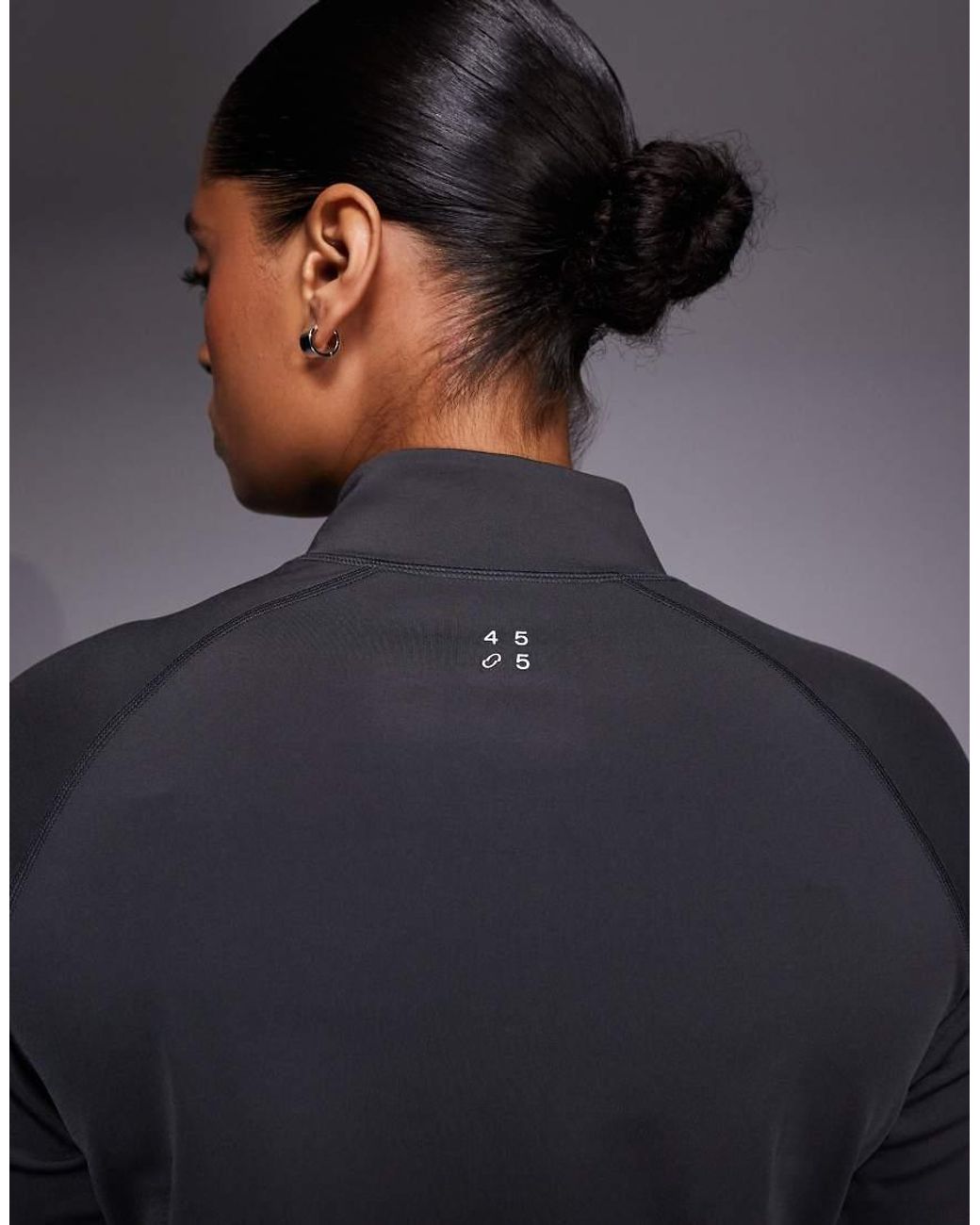 4505 Gray Curve Icon Active Zip Up Sculpting Long Sleeve Jacket With Zip Pockets