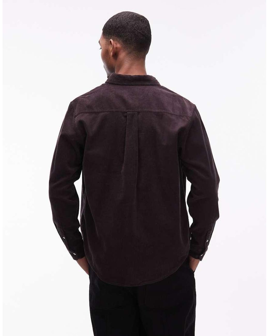 Carhartt Blue Madison Corduroy Long Sleeve Shirt for men