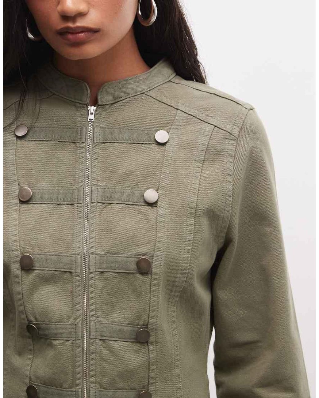 Reclaimed Vintage Green Drummer Boy Jacket