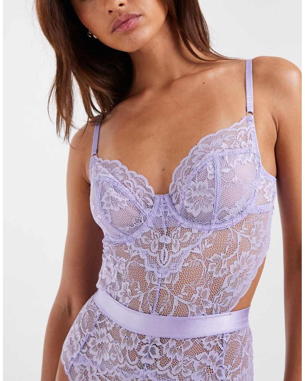 Ann Summers Purple Hold Me Tight Bodysuit