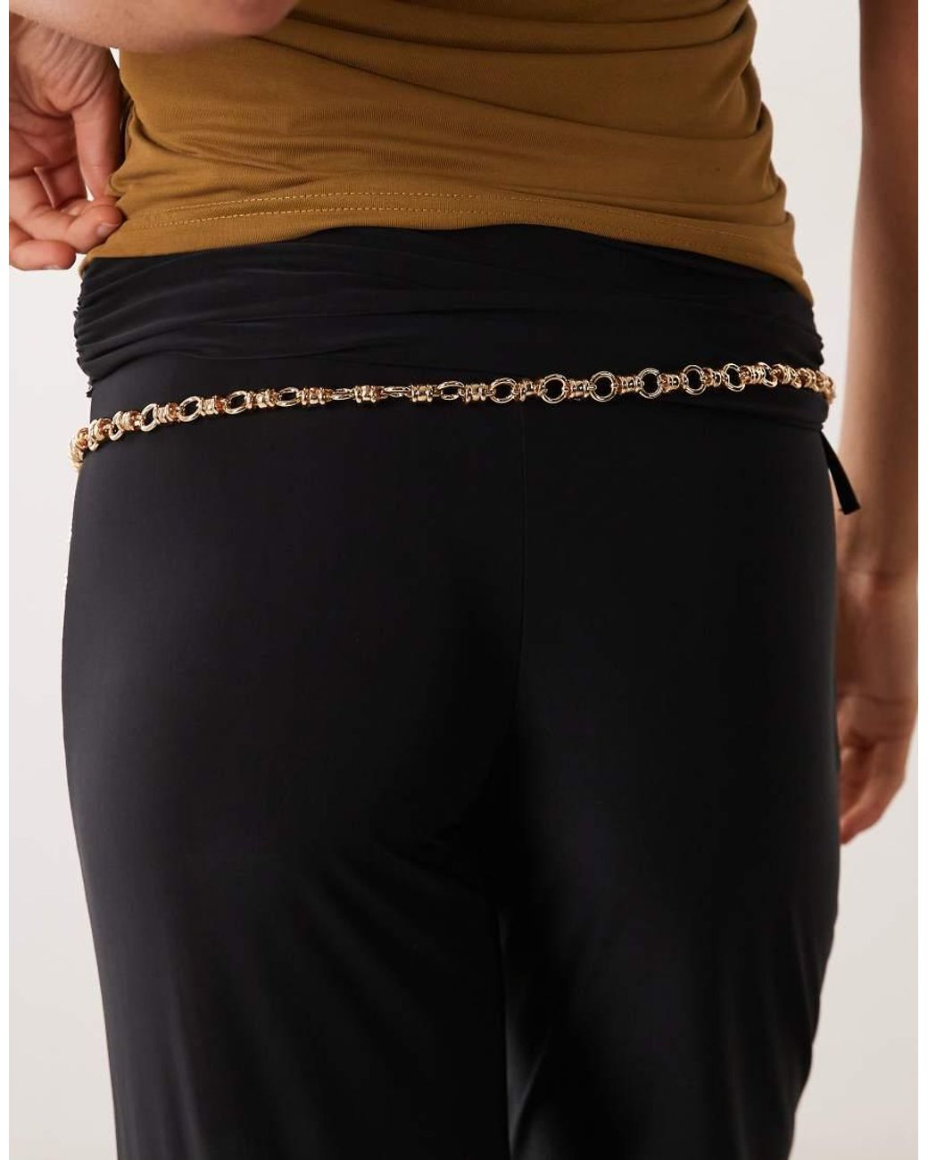 ASOS Natural Chain Belt With Coin Detail