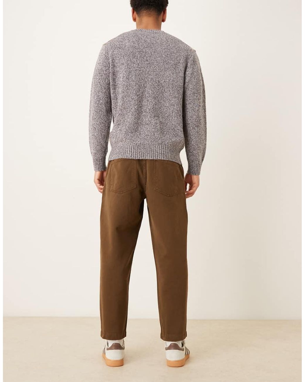 ASOS Natural Relaxed Tapered Fit Jeans for men