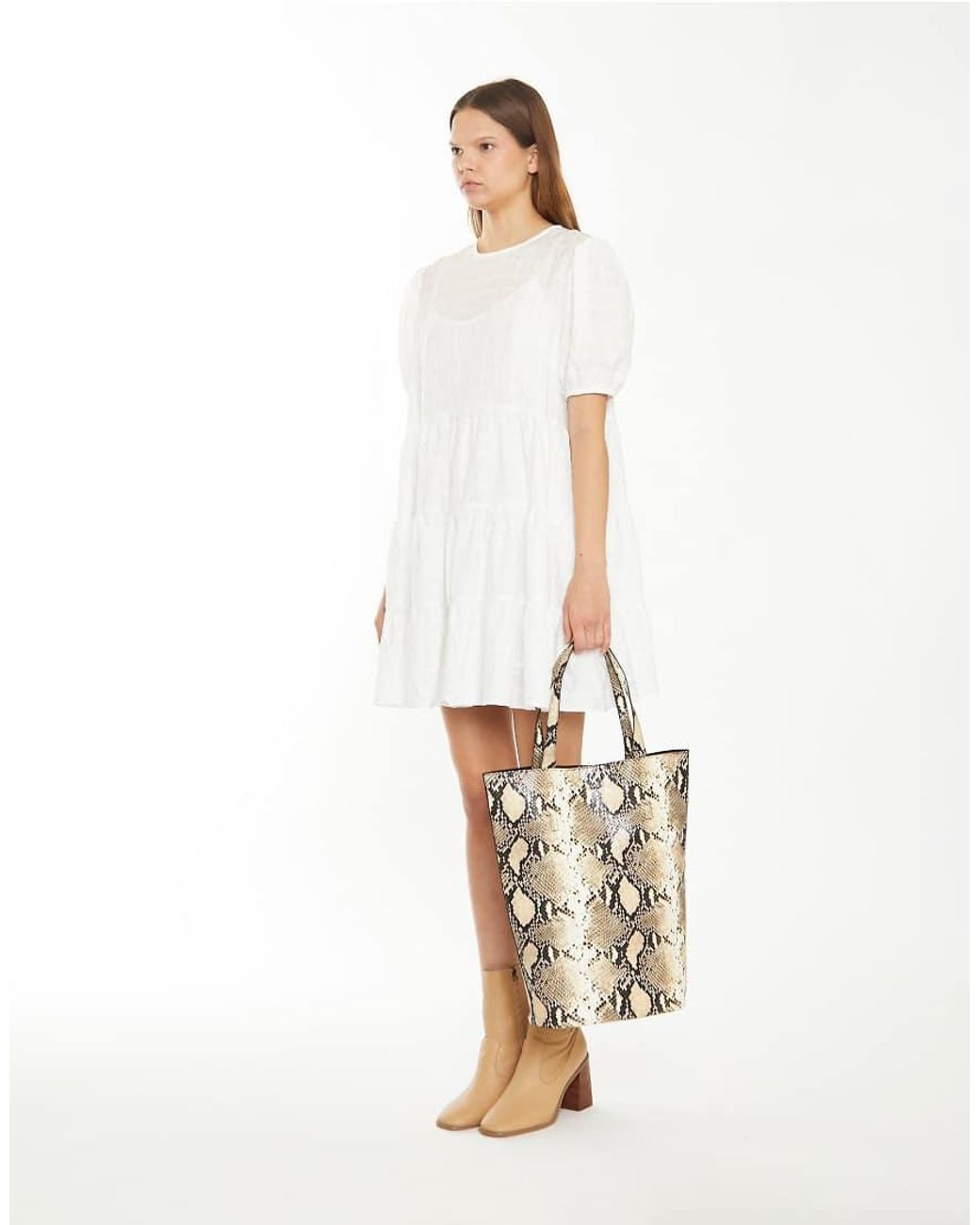Glamorous White Smock Mini Dress