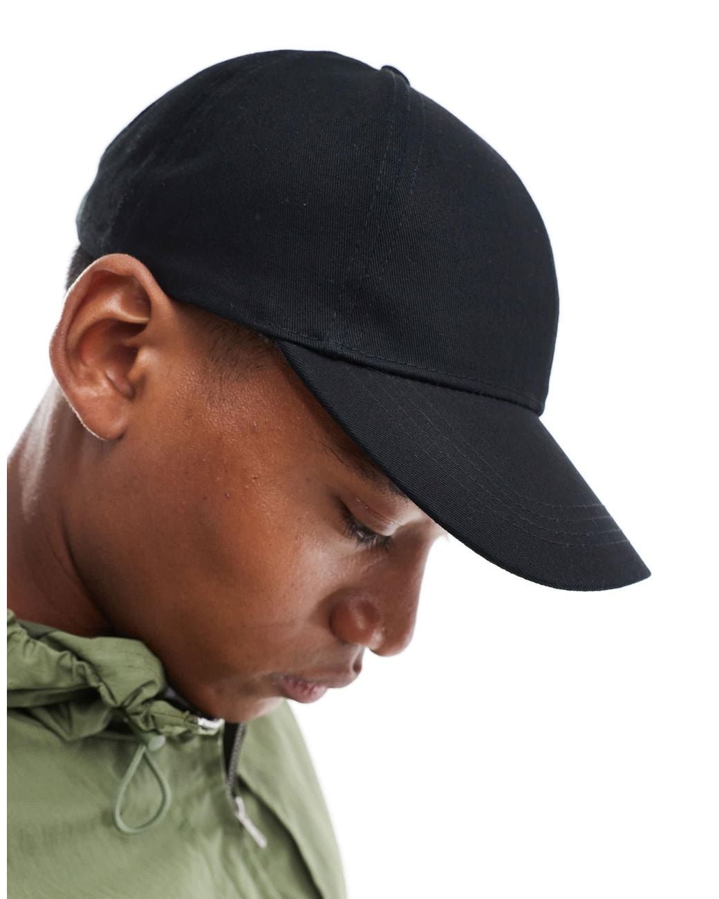 ASOS Black Baseball Cap for men