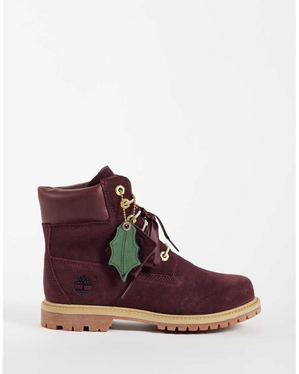 Timberland Purple Premium 6 Inch Wp Boot
