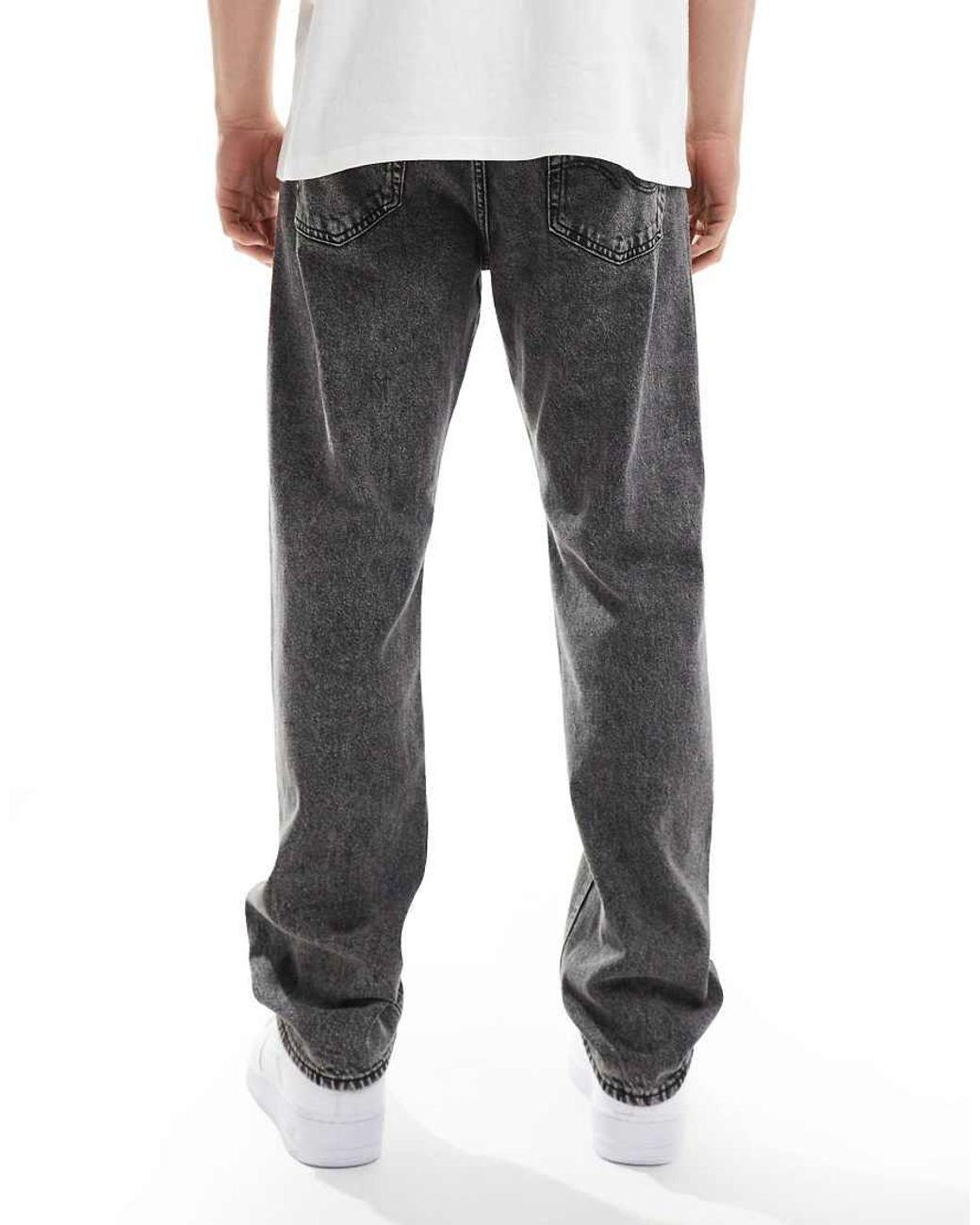 Jack & Jones Gray Chris Straight Jeans for men