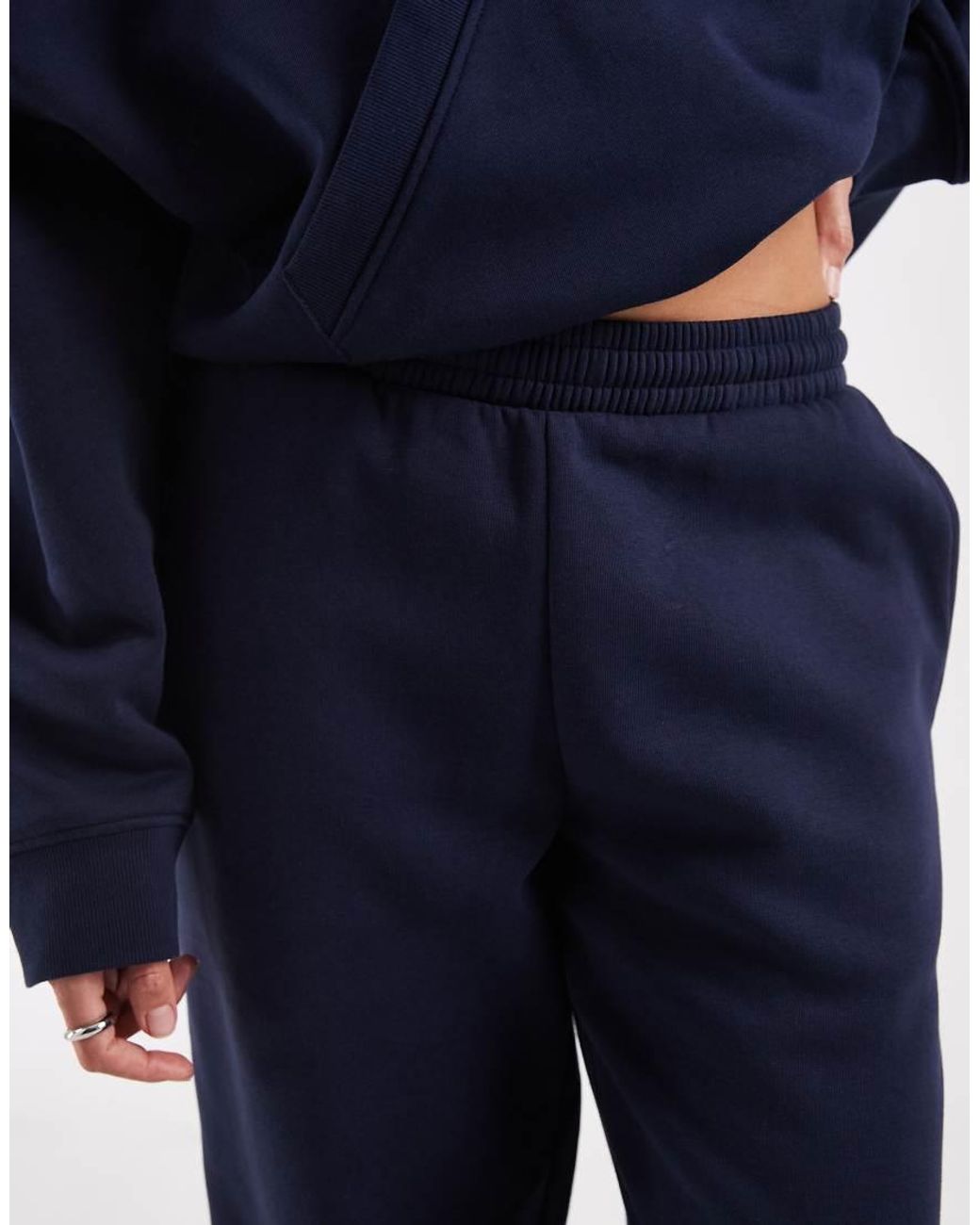 ASOS Blue Cuffed Brushback joggers