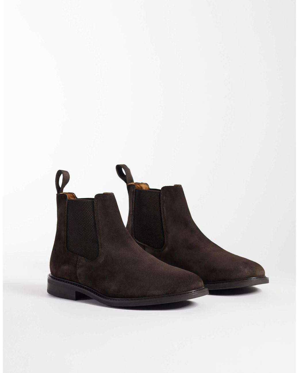 Mango Black 100% Suede Chelsea Boot for men