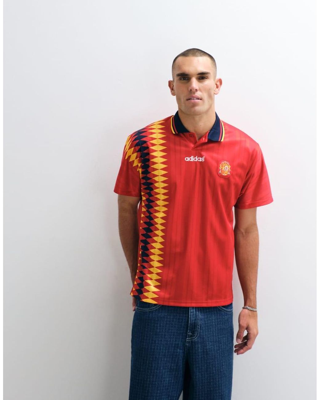 Adidas Originals Red Adidas Football Spain 94 Bring Back Jersey for men