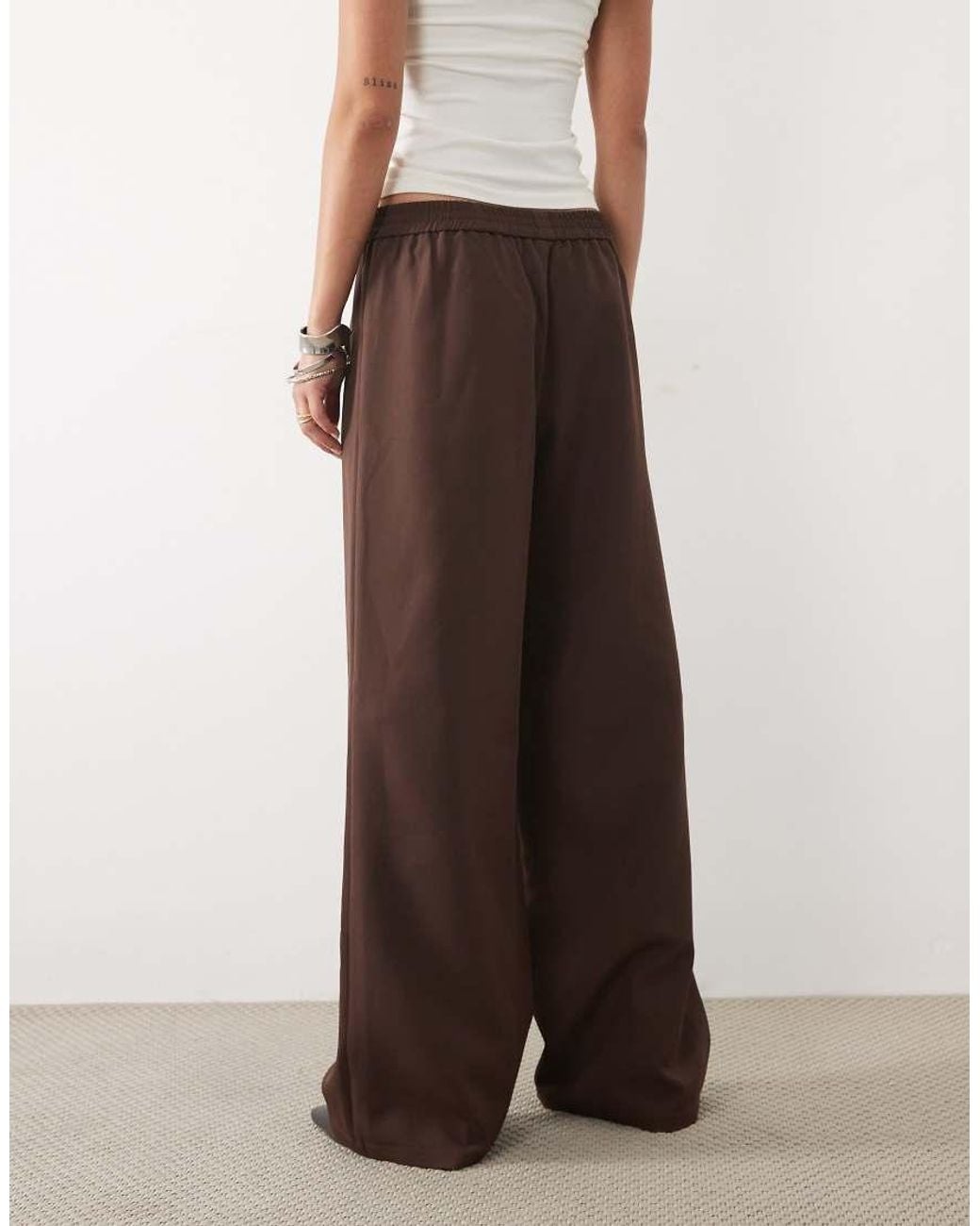 Missy Empire Natural High Waisted Wide Leg Trousers Co-Ord