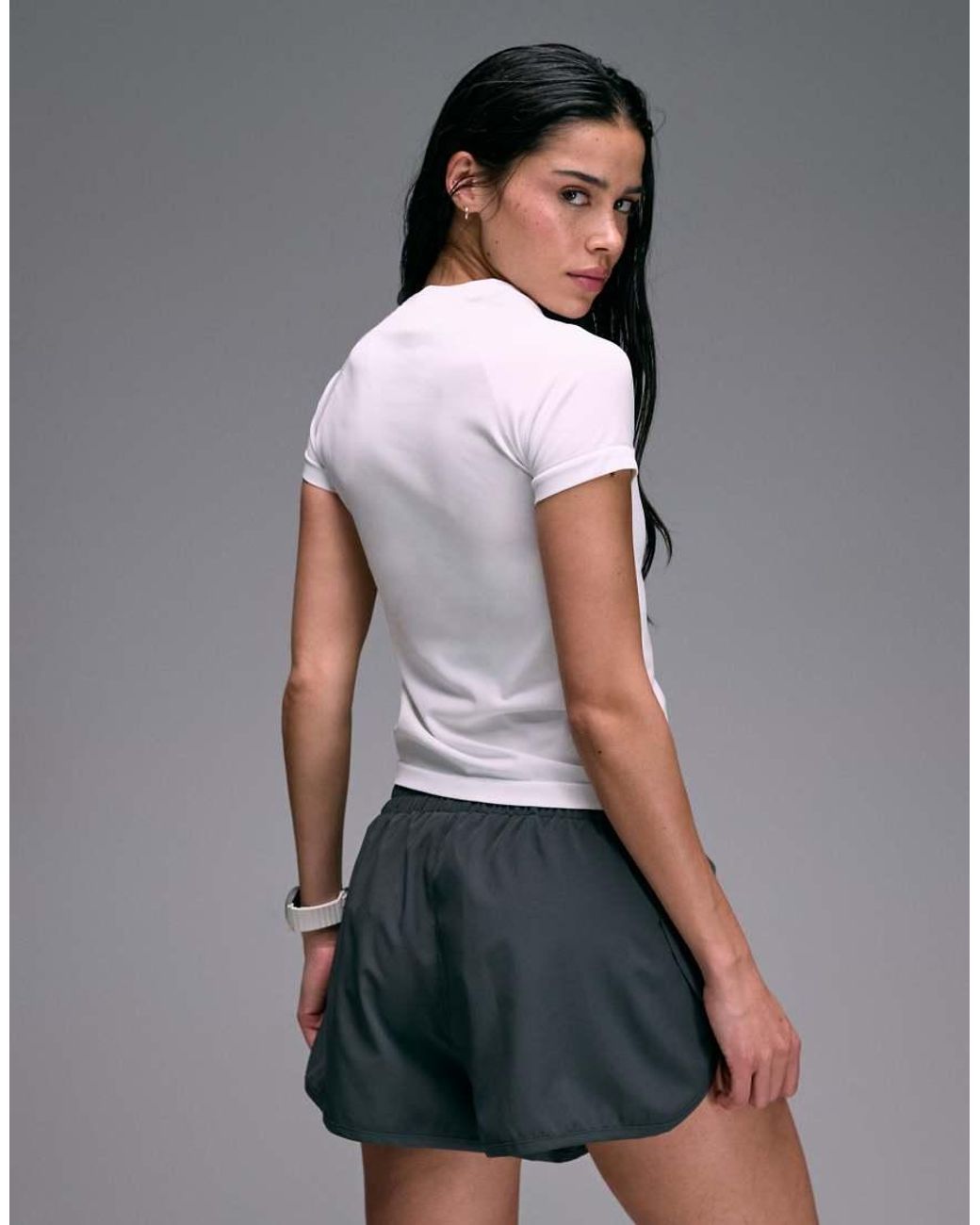 4505 Gray Premium Lightweight Ultrasoft Seamless Running Short Sleeve T-shirt