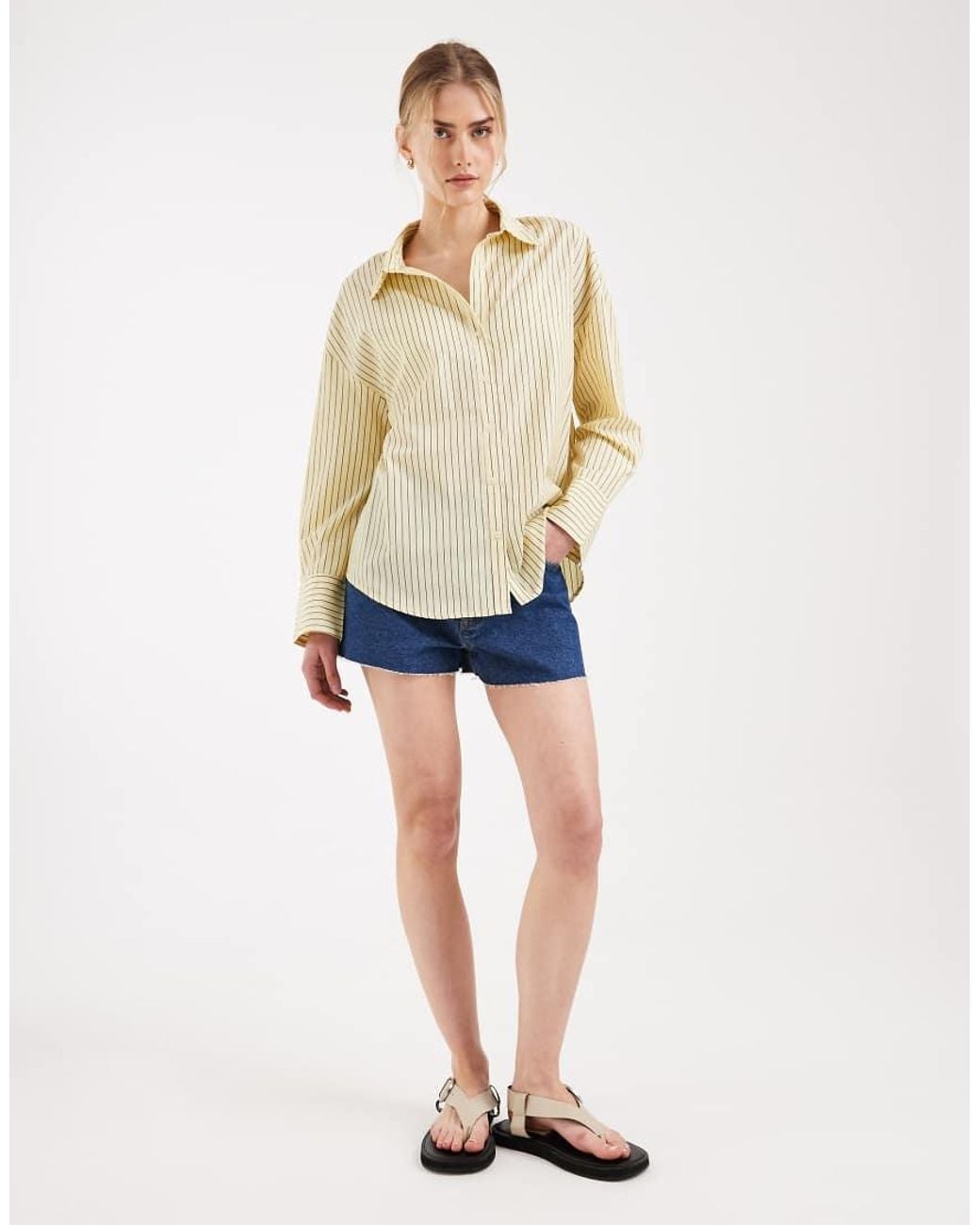 ONLY Natural Oversized Shirt
