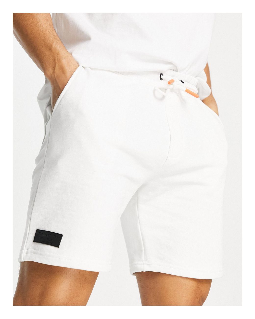 bershka white shorts