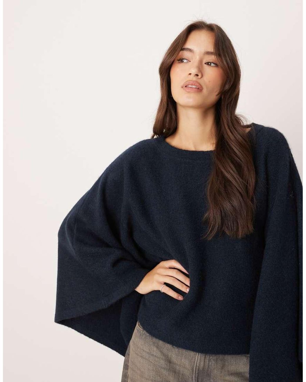 ASOS Blue Knitted Cape