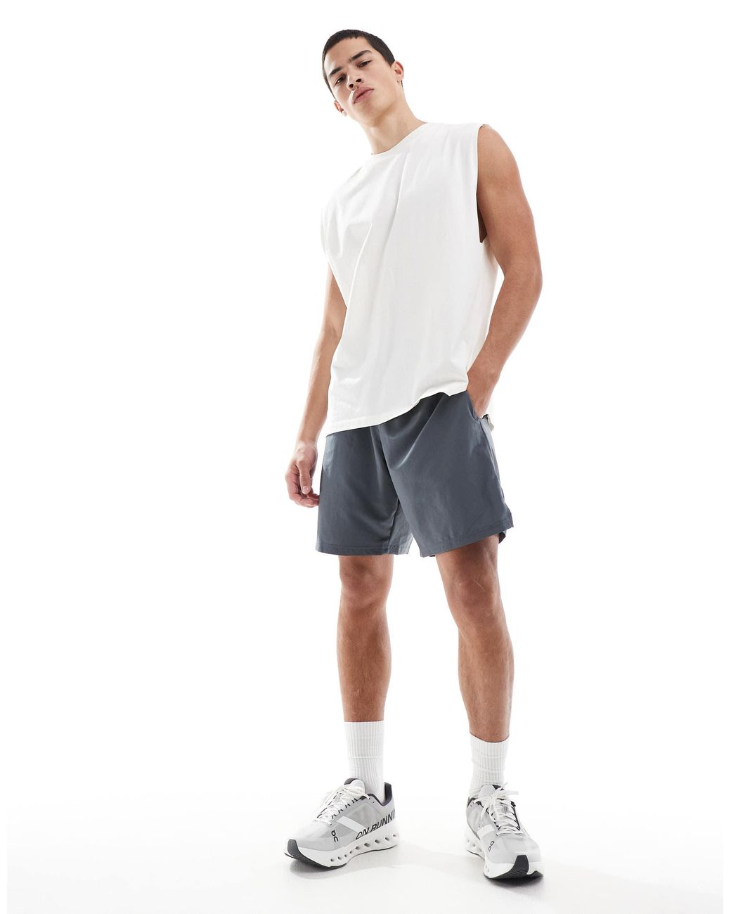 Short technique à logo Under Armour pour homme en coloris Blue