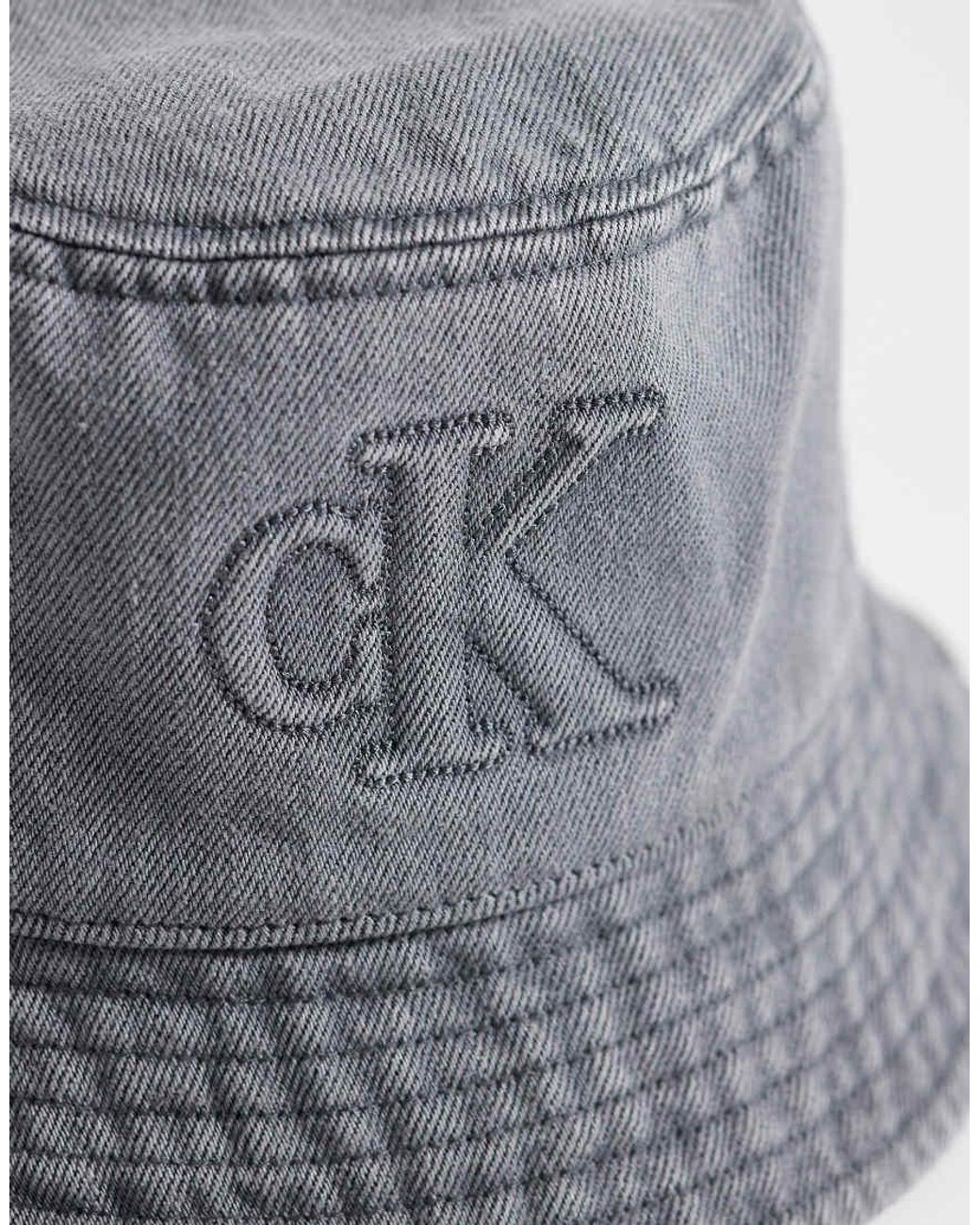 Calvin Klein Blue Denim Wash Bucket Hat