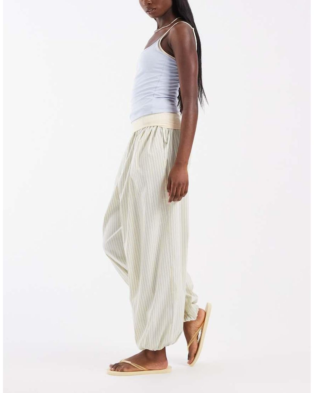 ASOS White Balloon Trouser