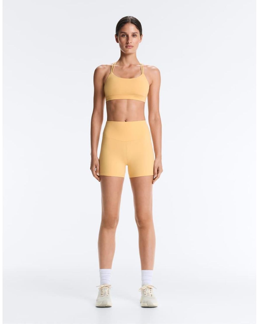 Oysho Natural Comfortlux High-rise 10cm Hot Pants