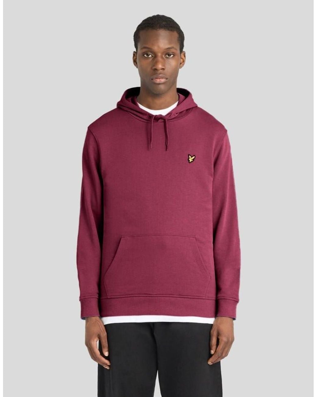 Lyle & Scott Red Mid Layers Pullover Hoodie for men