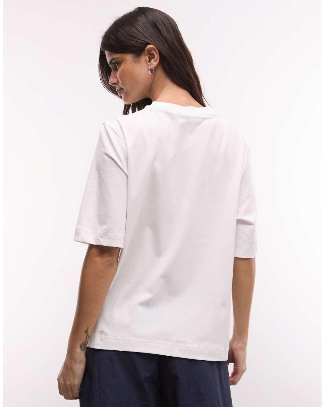 Weekday White Boxy Fit Oversized T-shirt