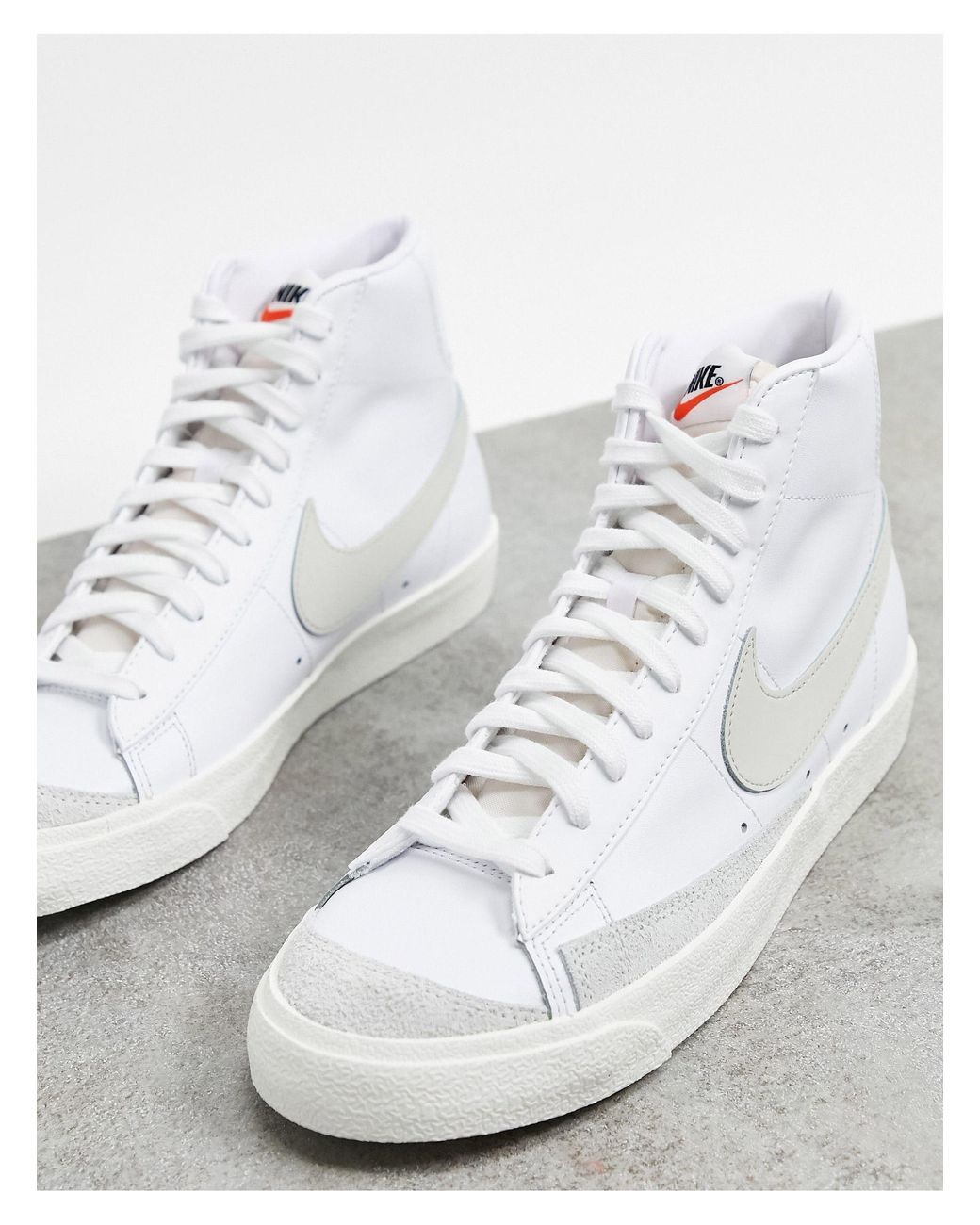 Nike Blazer - '77 - Halfhoge Sneakers In /lichtgrijs in het Wit voor heren  | Lyst NL