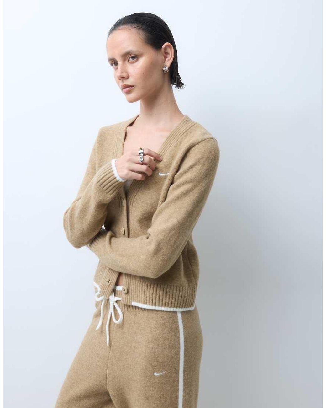 Nike Natural Knitted Cardigan