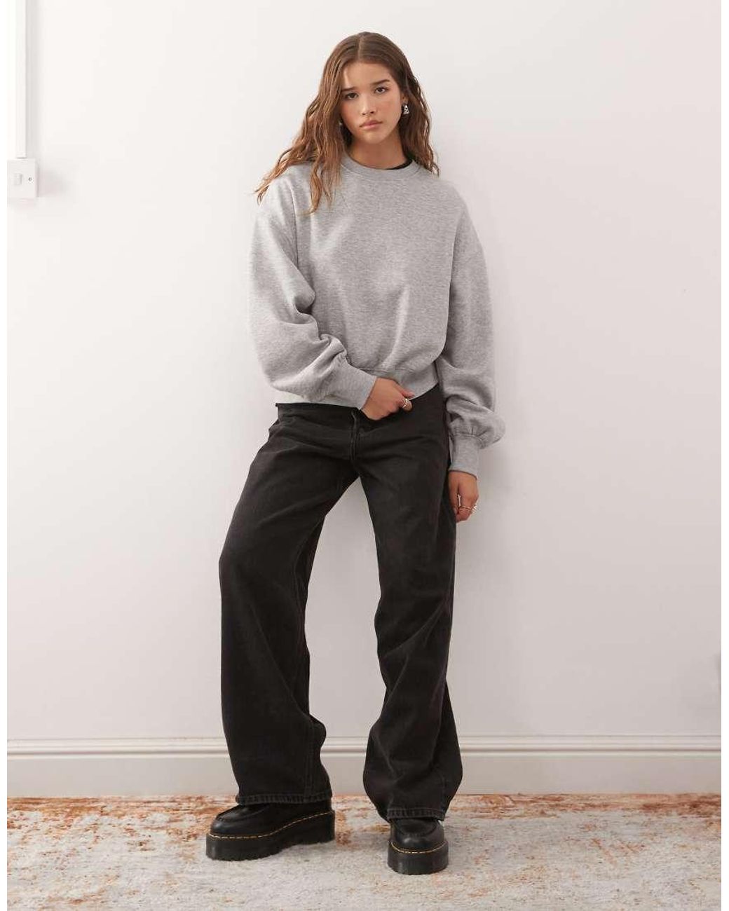 Weekday Gray Standard Fit Sweatshirt