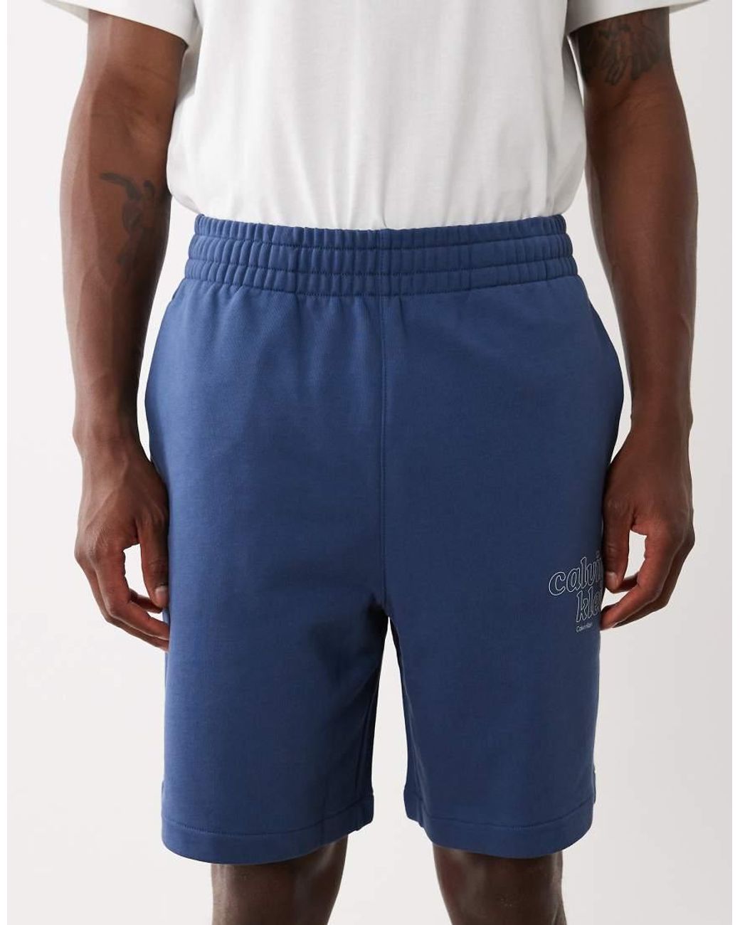 Calvin Klein White Chino Shorts for men