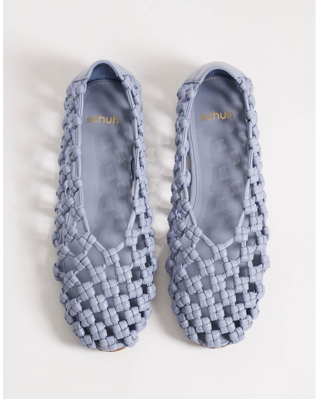 Schuh Blue Lotte Woven Ballet Flat