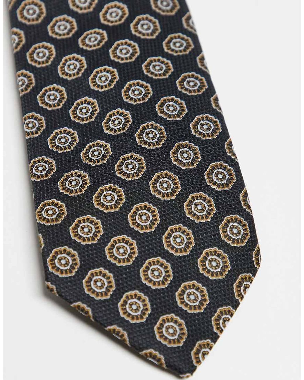 ASOS White Patterned Tie for men