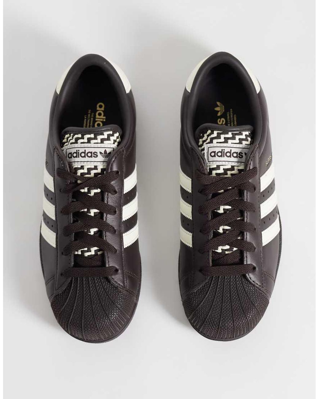 Adidas Originals Brown Superstar Lo Pro Trainers